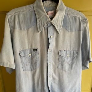 Vintage Wrangler Short Sleeve Western Shirt